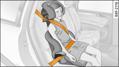 Asiento trasero: Asiento para niños con respaldo